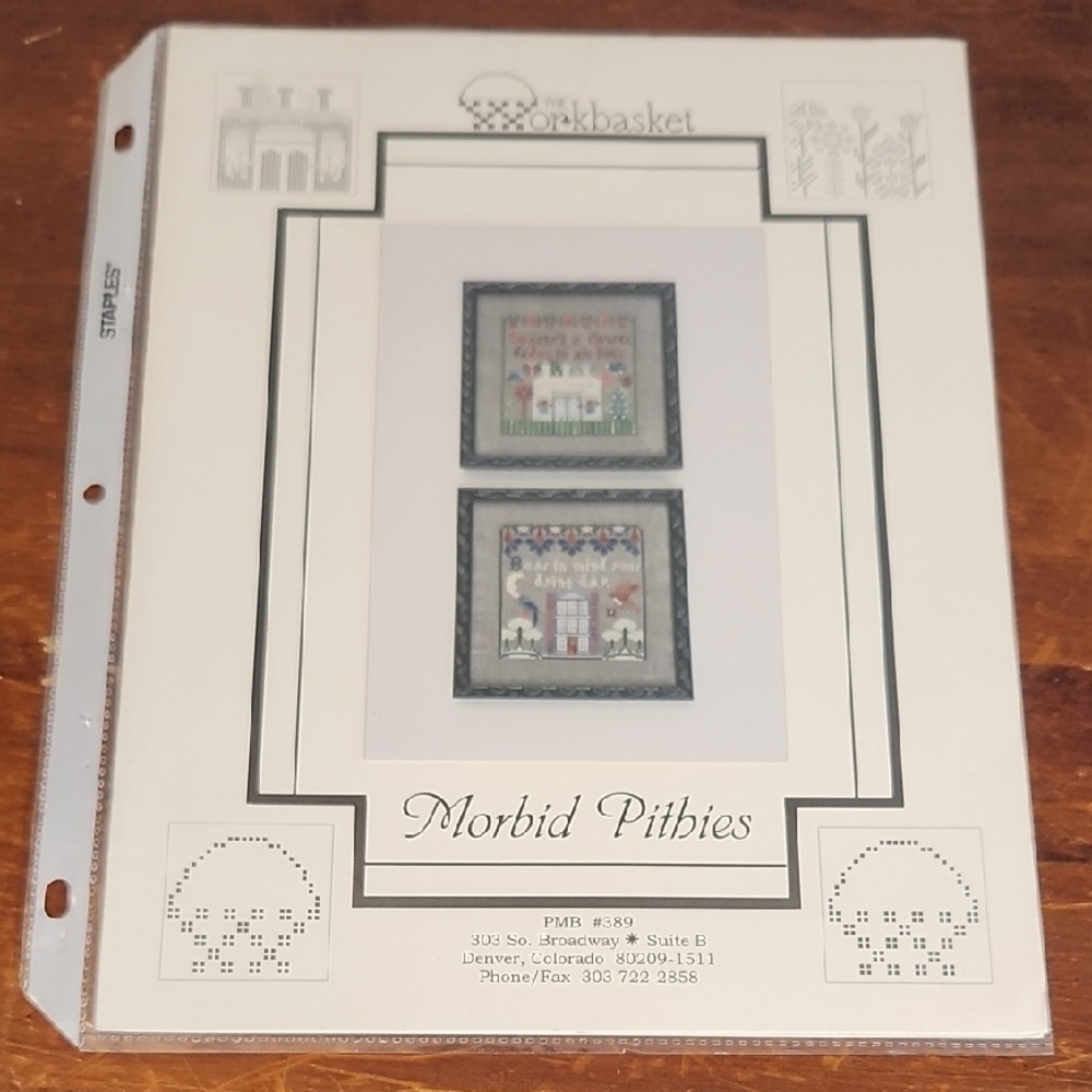 The Workbasket Morbid Pithies Cross Stitch Instrucrions
